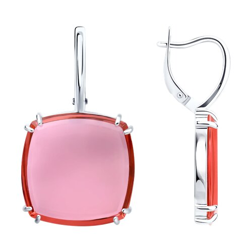 Серьги Diamant - Серебро 925, Синтетический ситалл (арт. 94-320-02313-1)