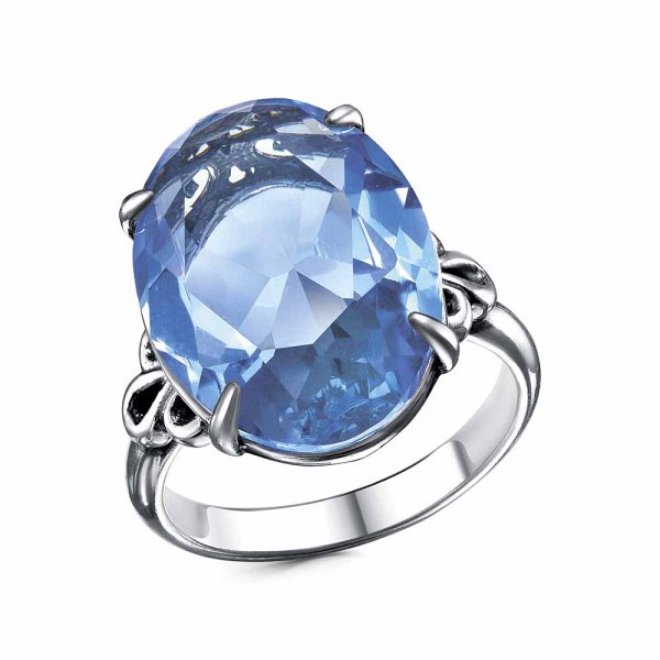 Кольцо Красная пресня - Серебро 925, Стекло (арт. 23615696-3)