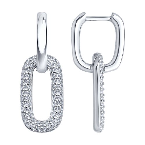 Серьги SOKOLOV - Серебро 925, Фианит (арт. 94026578-91)