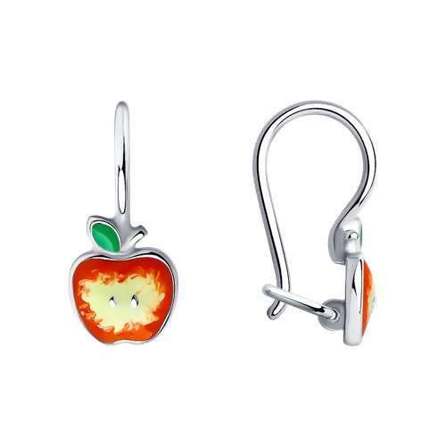 Серьги Diamant - Серебро 925, Эмаль (арт. 94-120-01434-1)