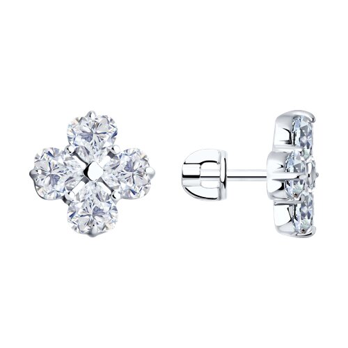 Серьги SOKOLOV - Серебро 925, Фианит (арт. 94026509)