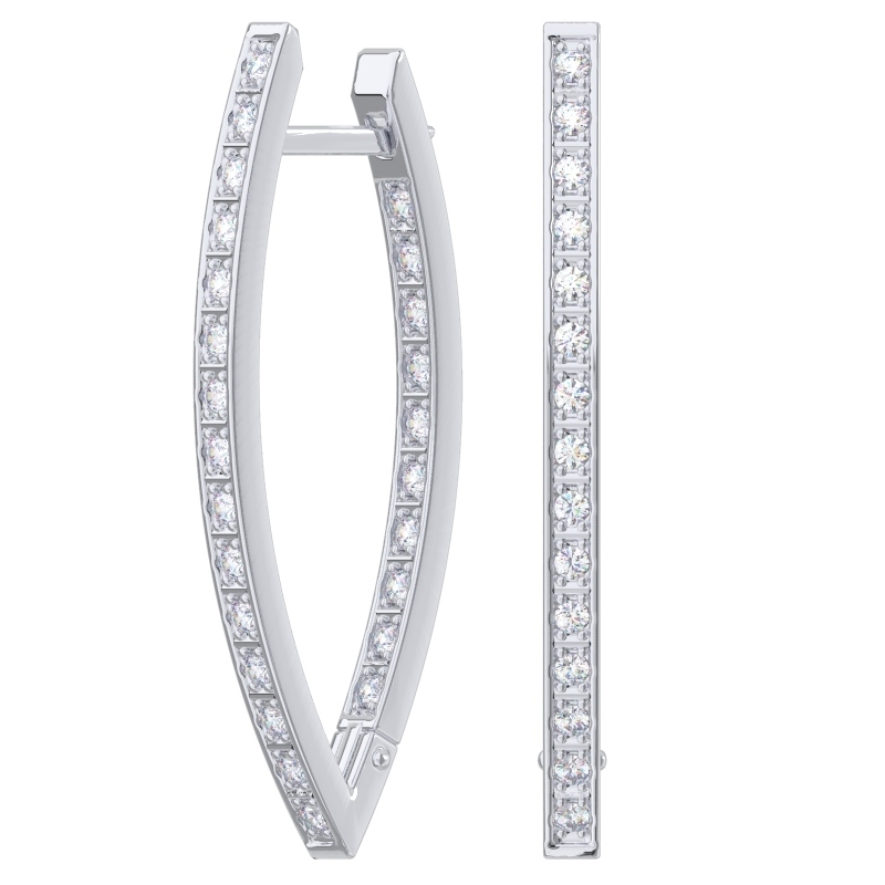 Серьги POKROVSKY - Серебро 925, Фианит (арт. 0200004-00775)