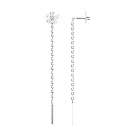 Серьги SOKOLOV - Серебро 925, Фианит (арт. 94025289)