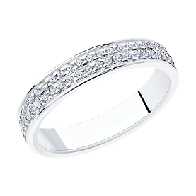 Кольцо SOKOLOV - Серебро 925, Фианит (арт. 94012529)