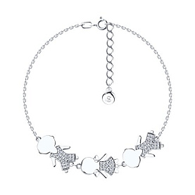 Браслет SOKOLOV - Серебро 925, Фианит (арт. 94051007)