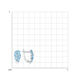 Серьги SOKOLOV - Серебро 925, Топаз (арт. 92021247)