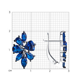 Серьги SOKOLOV - Серебро 925, Фианит (арт. 94026059)