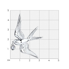 Брошь SOKOLOV - Серебро 925, Фианит (арт. 94040267)
