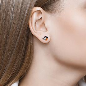 Серьги SOKOLOV - Серебро 925, Эмаль (арт. 94021817)