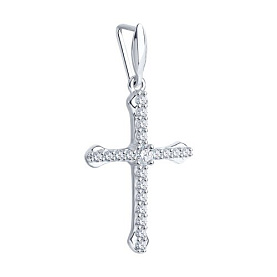 Подвеска SOKOLOV - Серебро 925, Фианит (арт. 94031379)