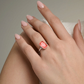 Кольцо SOKOLOV - Серебро 925, Кварц, Фианит (арт. 94014963)