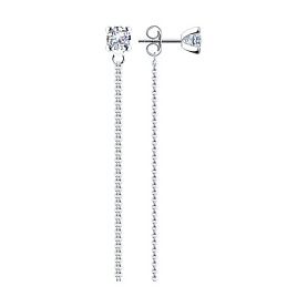 Серьги Diamant - Серебро 925, Фианит (арт. 94-122-01493-1)