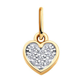 Подвеска Diamant - Золото 585, Фианит (арт. 51-130-02862-1)