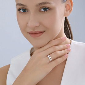 Кольцо SOKOLOV - Серебро 925, Фианит (арт. 94014652)