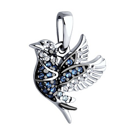 Подвеска SOKOLOV - Серебро 925, Фианит (арт. 94033201)