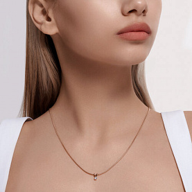 Подвеска Diamant - Золото 585, Фианит (арт. 51-130-01973-2)