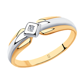 Кольцо SOKOLOV - Серебро 925, Бриллиант (арт. 87010028)