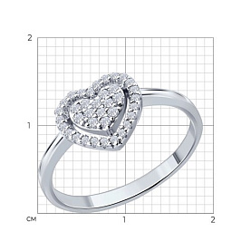 Кольцо SOKOLOV - Серебро 925, Фианит (арт. 94014896-91)