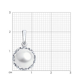 Подвеска SOKOLOV - Серебро 925, Жемчуг культивированный (арт. 92030732)