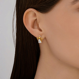 Серьги SOKOLOV - Серебро 925, Фианит (арт. 93022448)