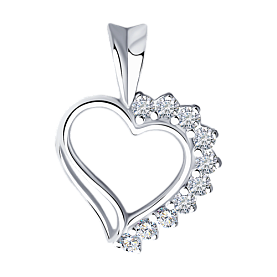 Подвеска SOKOLOV - Серебро 925, Фианит (арт. 94030011)