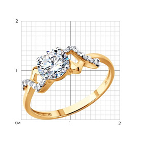 Кольцо SOKOLOV - Серебро 925, Фианит (арт. 93011179)