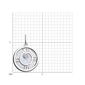 Подвеска SOKOLOV - Серебро 925, Фианит, Перламутр (арт. 94032169)