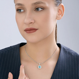 Подвеска SOKOLOV - Серебро 925, Фианит (арт. 94033321)