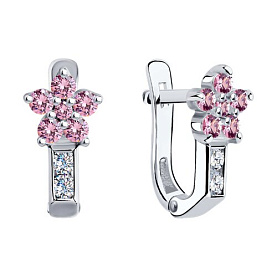 Серьги SOKOLOV - Серебро 925, Фианит (арт. 94026034)