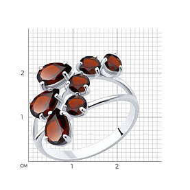 Кольцо SOKOLOV - Серебро 925, Гранат (арт. 92010014)