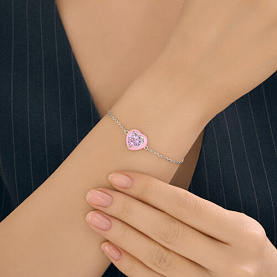 Браслет SOKOLOV - Серебро 925, Фианит, Эмаль (арт. 94051530)