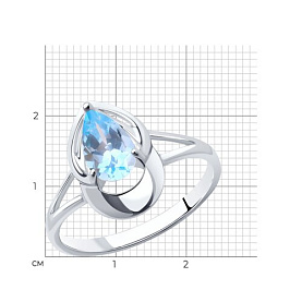 Кольцо Diamant - Серебро 925, Топаз (арт. 94-310-00981-1)