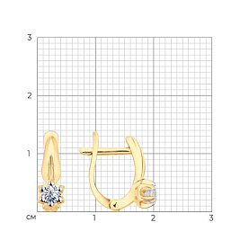 Серьги SOKOLOV - Серебро 925, Фианит (арт. 93022369)