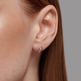 Серьги SOKOLOV - Серебро 925, Синтетический ситалл , Фианит (арт. 92022926)