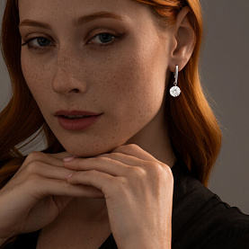 Серьги SOKOLOV - Серебро 925, Фианит (арт. 94024420)