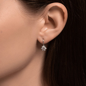 Серьги SOKOLOV - Серебро 925, Фианит (арт. 94026645)