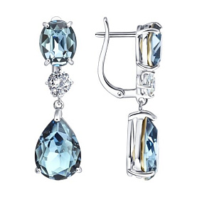 Серьги SOKOLOV - Серебро 925, Кристалл (арт. 94027571)