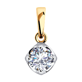 Подвеска SOKOLOV - Золото 375, Фианит (арт. 036215-4)