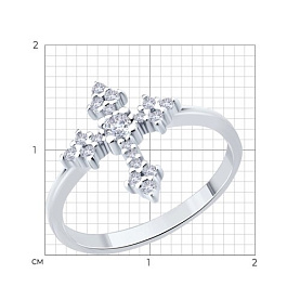 Кольцо SOKOLOV - Серебро 925, Фианит (арт. 94014449)