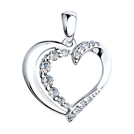 Подвеска SOKOLOV - Серебро 925, Фианит (арт. 94031773)