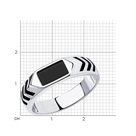 Кольцо SOKOLOV - Серебро 925, Синтетическая шпинель, Эмаль (арт. 94012168)