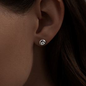 Серьги SOKOLOV - Серебро 925, Фианит (арт. 94021823)