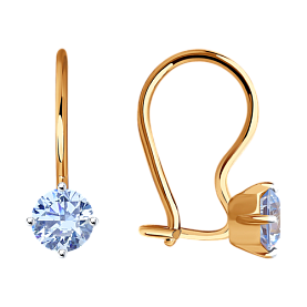 Серьги SOKOLOV - Золото 375, Фианит (арт. 026948-4)