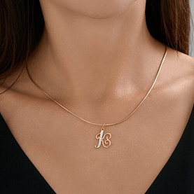 Подвеска Diamant - Золото 585, Фианит (арт. 51-130-02892-1)