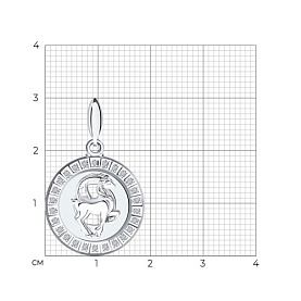 Подвеска SOKOLOV - Серебро 925, Фианит (арт. 94031392)