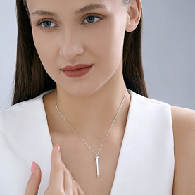 Колье SOKOLOV - Серебро 925, Фианит (арт. 94071308)