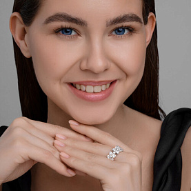 Кольцо SOKOLOV - Серебро 925, Фианит (арт. 94014298)