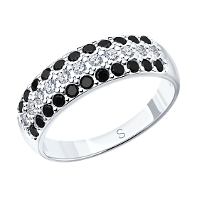 Кольцо SOKOLOV - Серебро 925, Фианит (арт. 94010064)