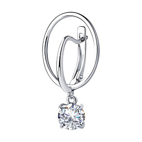 Серьга SOKOLOV - Серебро 925, Фианит (арт. 94170094)