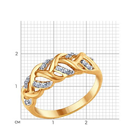 Кольцо SOKOLOV - Серебро 925, Фианит (арт. 93010677)